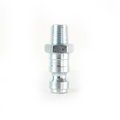 Interstate Pneumatics 1/4 Inch Auto Steel Coupler Plug x 1/8 Inch Male NPT (Silver Color) CPA421Z